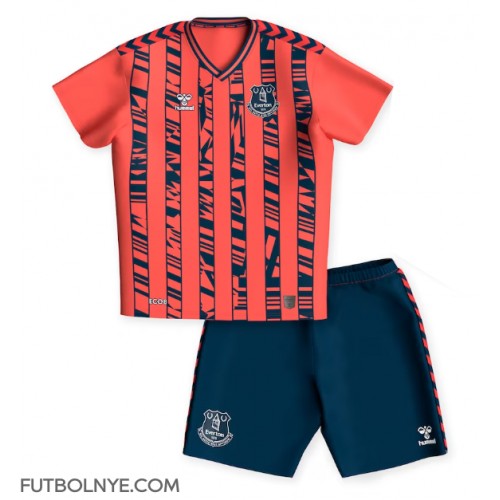 Camiseta Everton Visitante Equipación para niños 2023-24 manga corta (+ pantalones cortos)